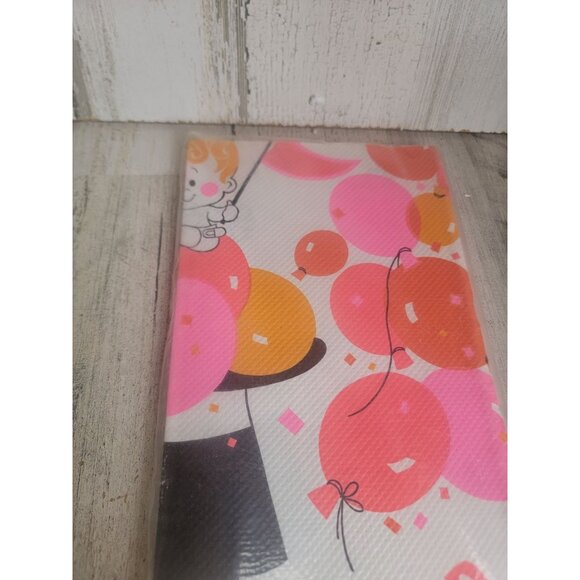 New year vintage paper table cloth holiday decor xmas‎ balloons - Picture 3 of 6
